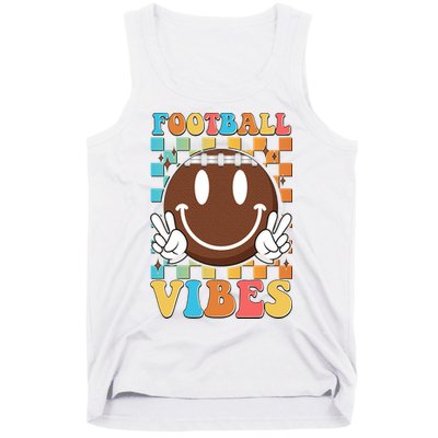Retro Smiley Emoji Football Vibes Tank Top