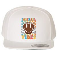 Retro Smiley Emoji Football Vibes Wool Snapback Cap