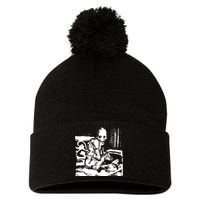 Russian Sleep Experiment Pom Pom 12in Knit Beanie