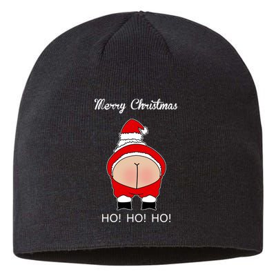 Rude Santa Father Christmas Sustainable Beanie