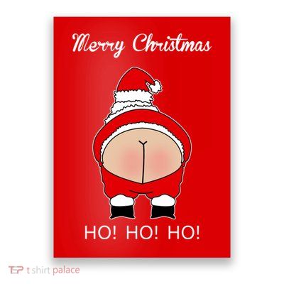 Rude Santa Father Christmas Poster