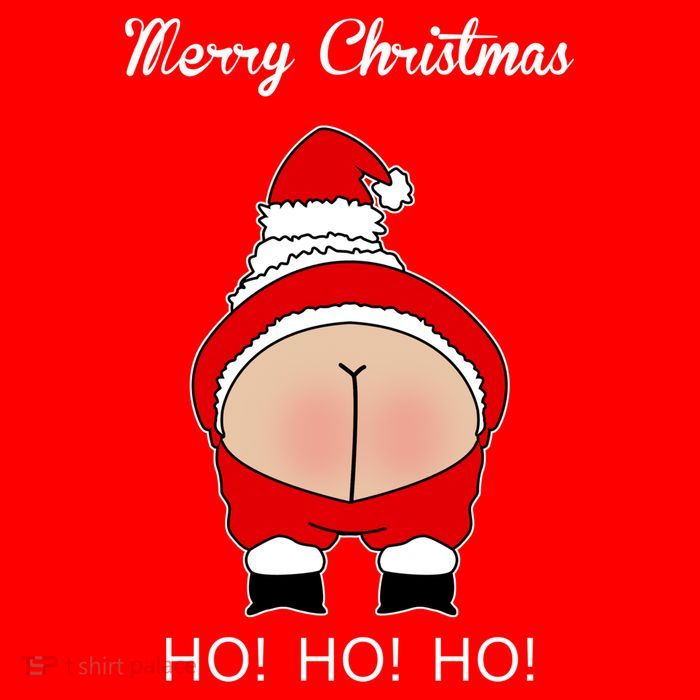 Rude Santa Father Christmas Premium T-Shirt