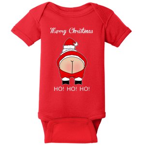 Rude Santa Father Christmas Baby Bodysuit