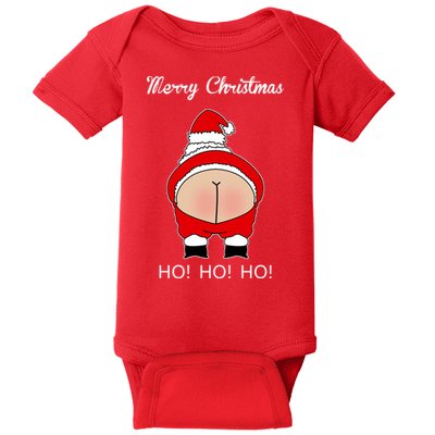 Rude Santa Father Christmas Baby Bodysuit