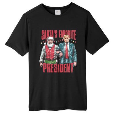 Retro SantaS Favorite President Trump Christmas Santa Trump Gift Tall Fusion ChromaSoft Performance T-Shirt