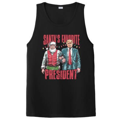 Retro SantaS Favorite President Trump Christmas Santa Trump Gift PosiCharge Competitor Tank