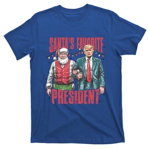 Retro SantaS Favorite President Trump Christmas Santa Trump Gift T-Shirt