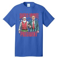 Retro SantaS Favorite President Trump Christmas Santa Trump Gift Tall T-Shirt