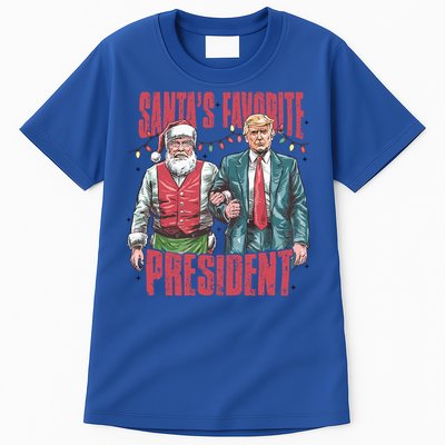 Retro SantaS Favorite President Trump Christmas Santa Trump Gift Tall T-Shirt