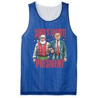 Retro SantaS Favorite President Trump Christmas Santa Trump Gift Mesh Reversible Basketball Jersey Tank