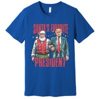 Retro SantaS Favorite President Trump Christmas Santa Trump Gift Premium T-Shirt