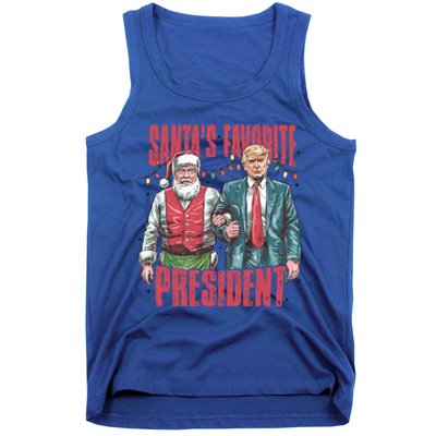 Retro SantaS Favorite President Trump Christmas Santa Trump Gift Tank Top