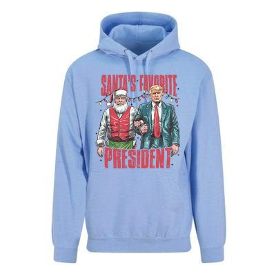 Retro SantaS Favorite President Trump Christmas Santa Trump Gift Unisex Surf Hoodie