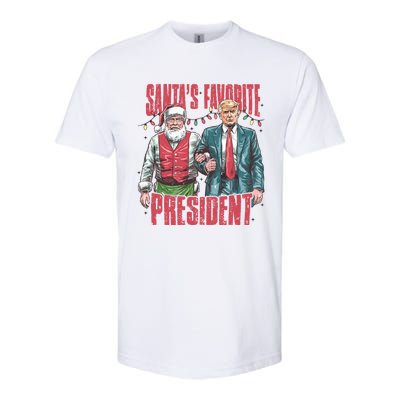 Retro SantaS Favorite President Trump Christmas Santa Trump Gift Softstyle CVC T-Shirt