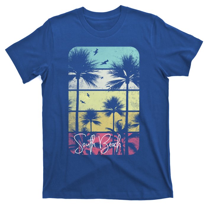 Retro South Florida Beach Miami Mom Dad Grandpa Gift Gift T-Shirt