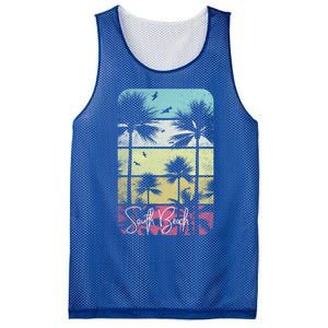 Retro South Florida Beach Miami Mom Dad Grandpa Gift Gift Mesh Reversible Basketball Jersey Tank