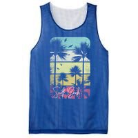 Retro South Florida Beach Miami Mom Dad Grandpa Gift Gift Mesh Reversible Basketball Jersey Tank