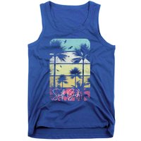 Retro South Florida Beach Miami Mom Dad Grandpa Gift Gift Tank Top