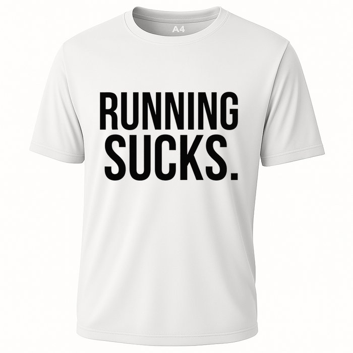 Running Sucks Funny Gym or Workout Cooling Performance Crew T-Shirt