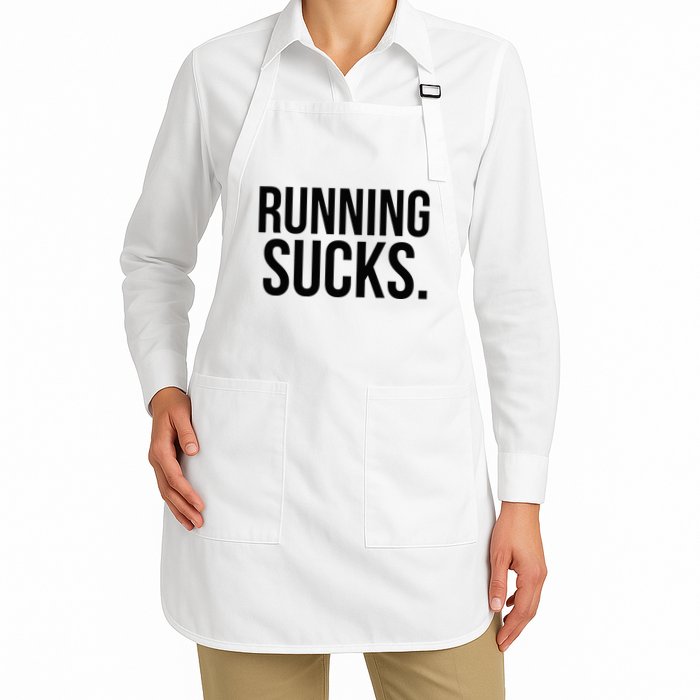 Running Sucks Funny Gym or Workout Apron