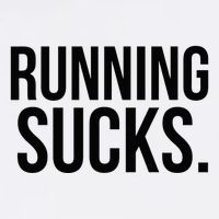 Running Sucks Funny Gym or Workout Apron