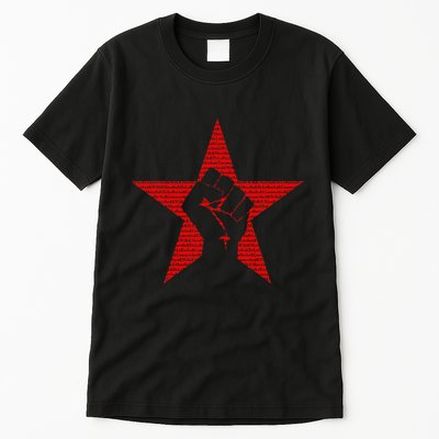 Ratm Star Fist Funny Tall T-Shirt
