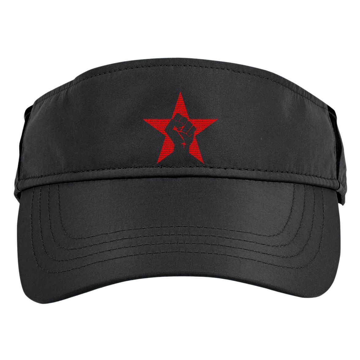 Ratm Star Fist Funny Adult Drive Performance Visor