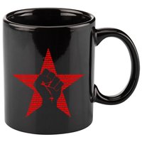 Ratm Star Fist Funny 11oz C Handle Ceramic Mug