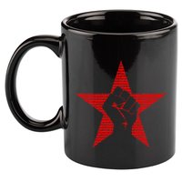 Ratm Star Fist Funny 11oz C Handle Ceramic Mug