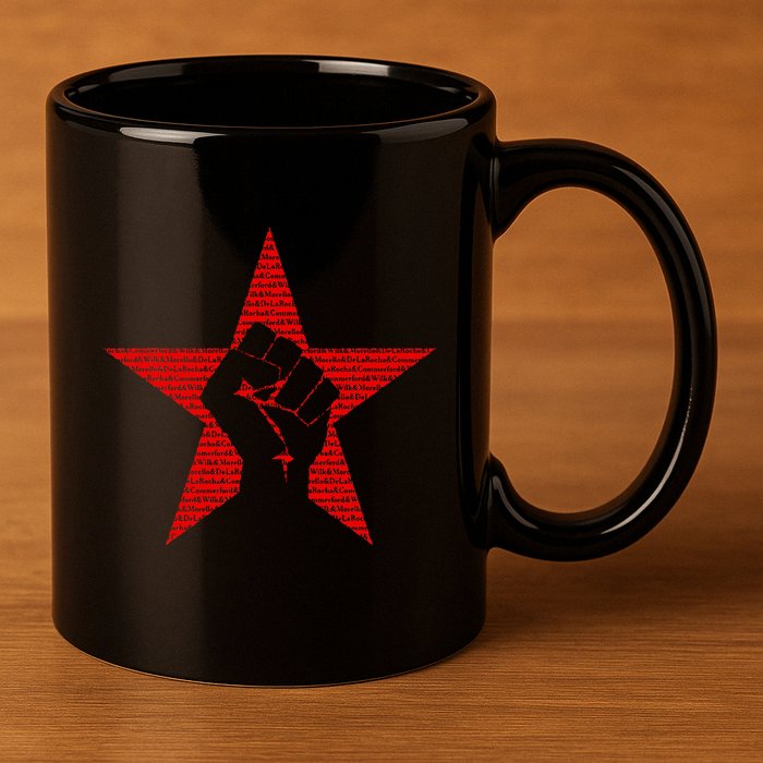 Ratm Star Fist Funny 11oz C Handle Ceramic Mug