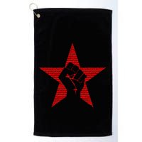 Ratm Star Fist Funny Golf Towel