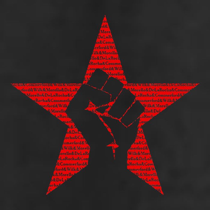 Ratm Star Fist Funny Golf Towel
