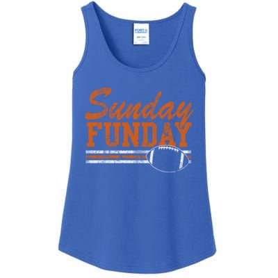 Retro Sunday Funday Football Fan Gift Ladies Essential Tank