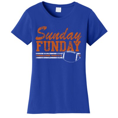 Retro Sunday Funday Football Fan Gift Women's T-Shirt