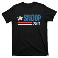 Retro Stripe Funny Snoop Vintage Election 2024 T-Shirt