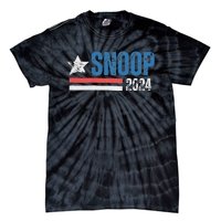 Retro Stripe Funny Snoop Vintage Election 2024 Tie-Dye T-Shirt