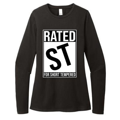 Rated ST For Short Tempered Funny Meme Womens CVC Long Sleeve Shirt