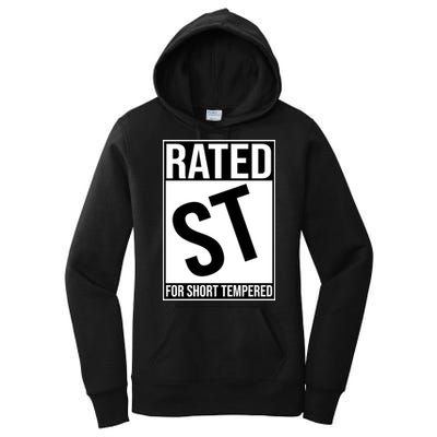 Rated ST For Short Tempered Funny Meme Women's Pullover Hoodie
