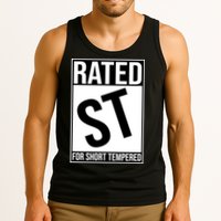 Rated ST For Short Tempered Funny Meme Tank Top