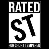 Rated ST For Short Tempered Funny Meme Womens T-Shirt