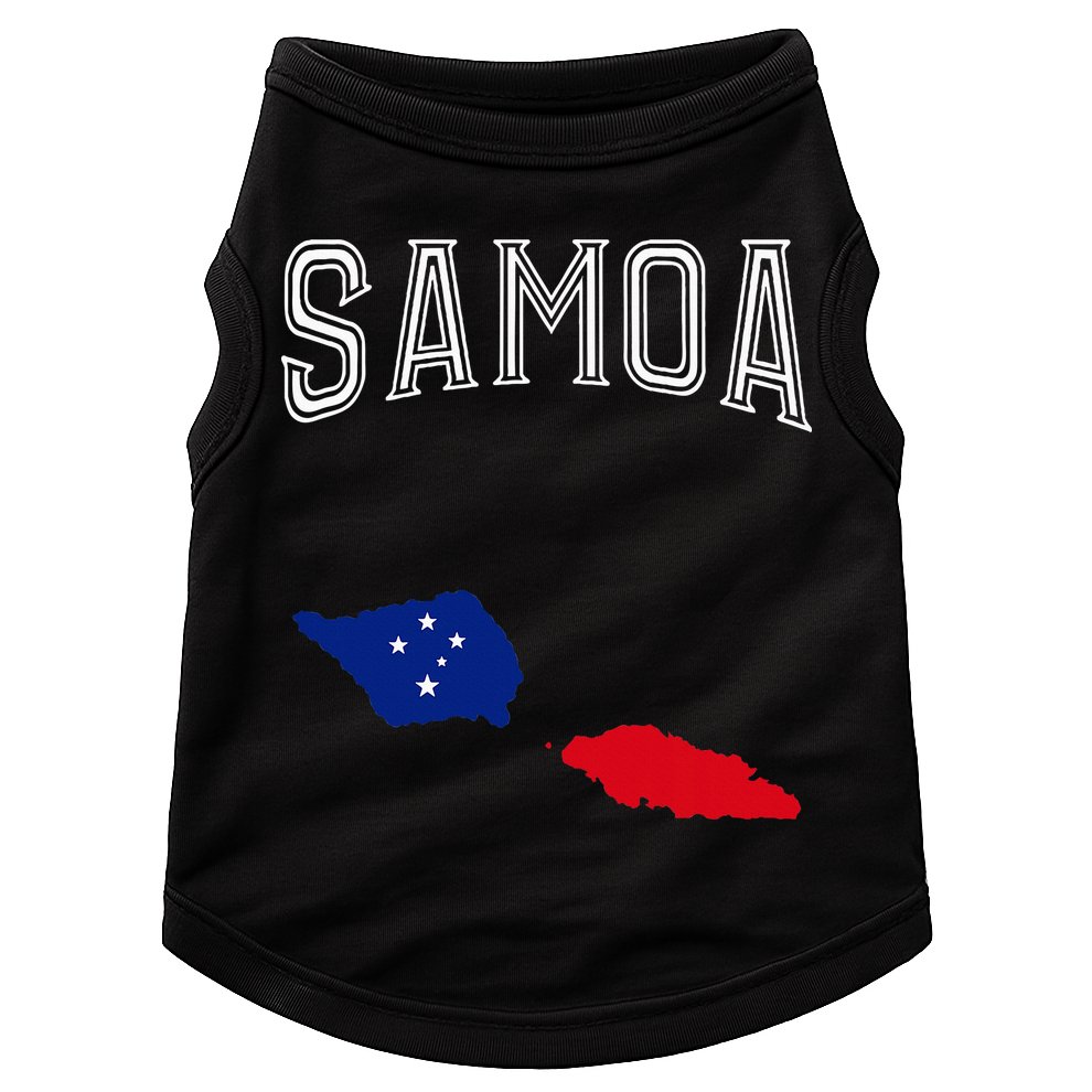 Retro Samoa Flag Vintage Throwback Sport Doggie Tank