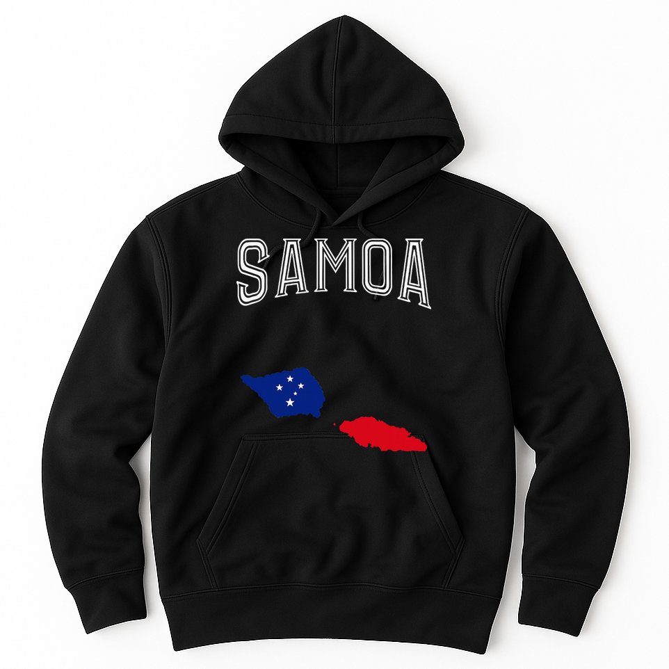 Retro Samoa Flag Vintage Throwback Sport Hoodie