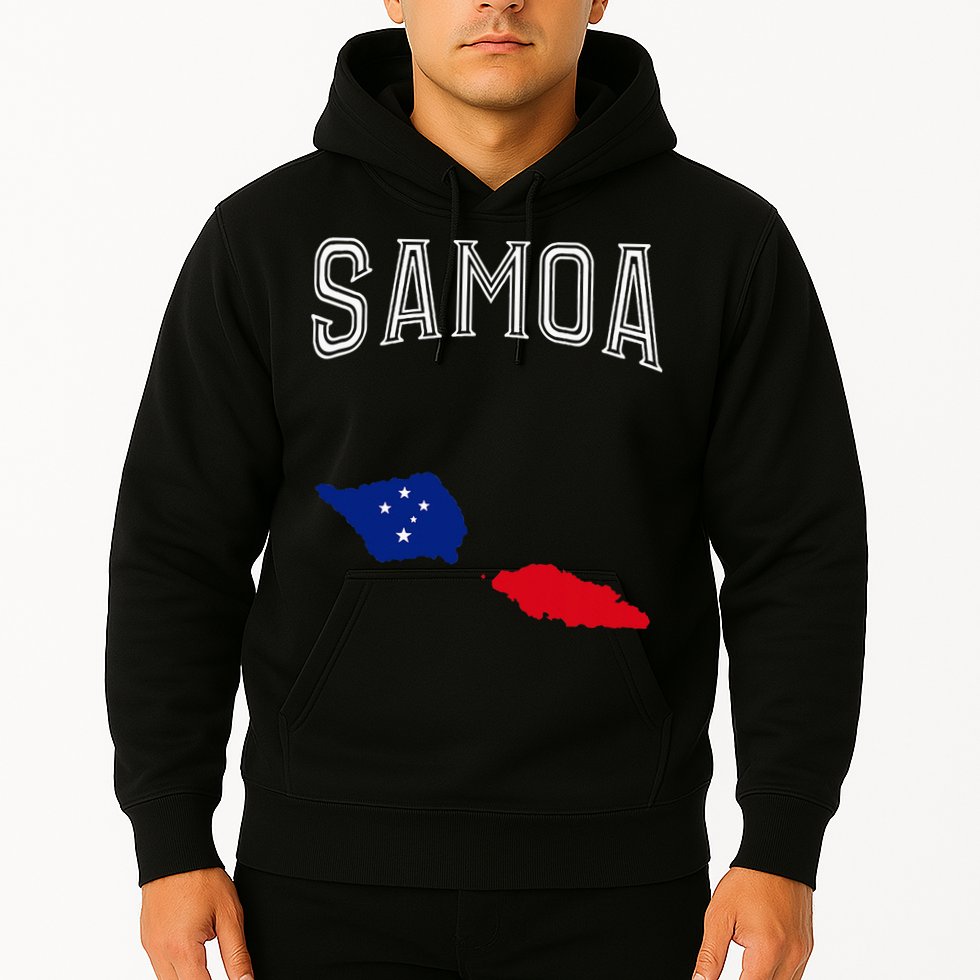 Retro Samoa Flag Vintage Throwback Sport Hoodie