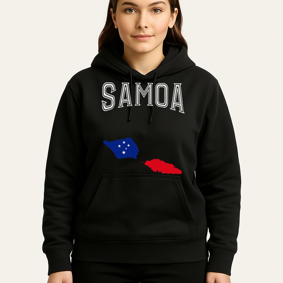 Retro Samoa Flag Vintage Throwback Sport Hoodie