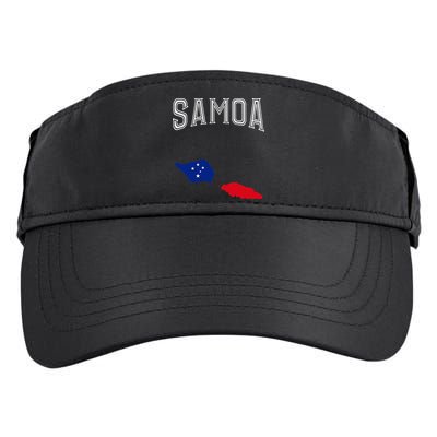 Retro Samoa Flag Vintage Throwback Sport Adult Drive Performance Visor