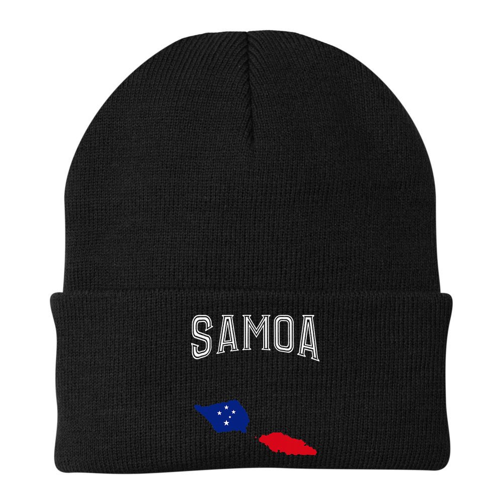 Retro Samoa Flag Vintage Throwback Sport Beanie