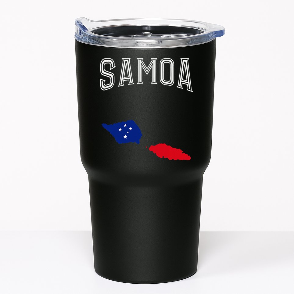 Retro Samoa Flag Vintage Throwback Sport Tumbler