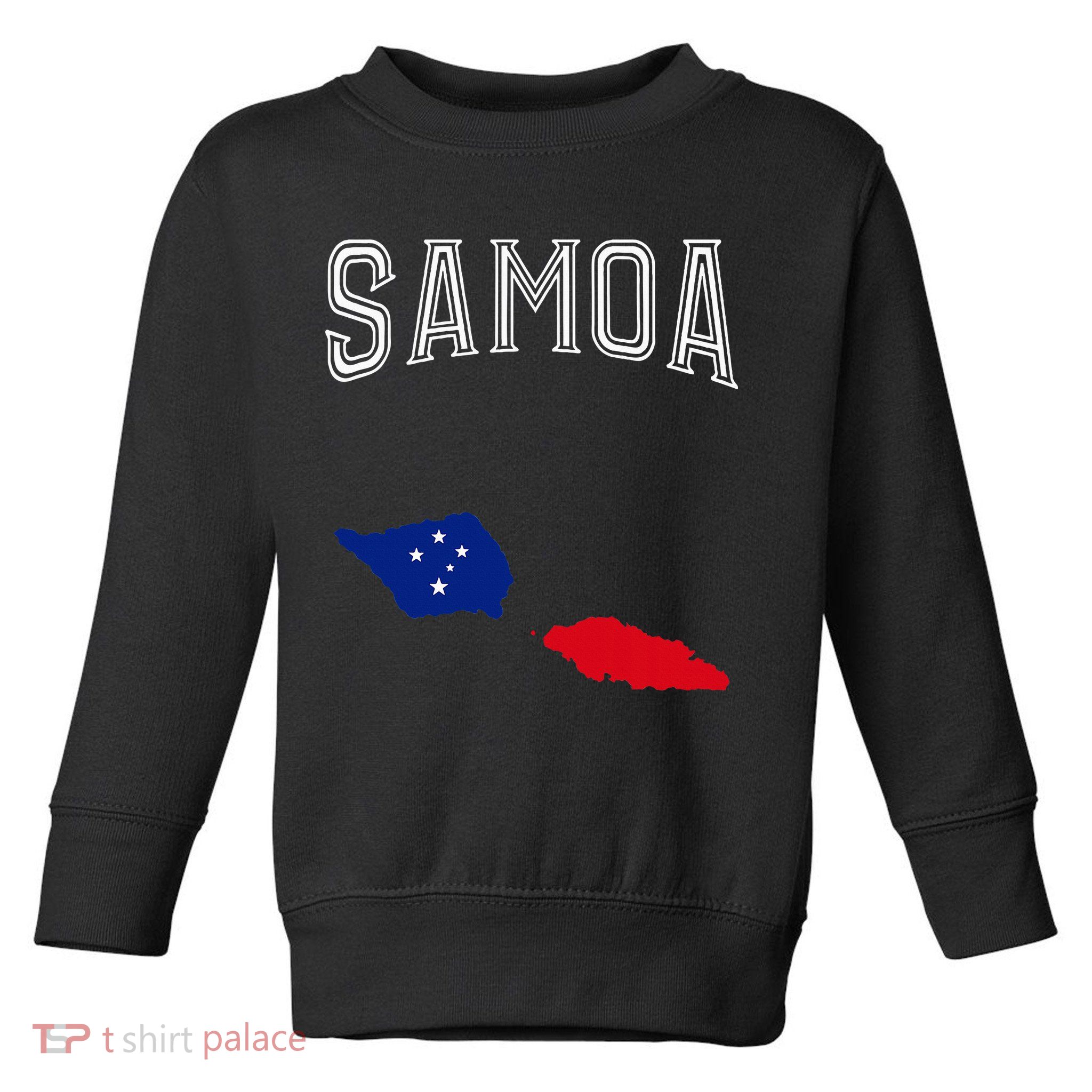 Retro Samoa Flag Vintage Throwback Sport Toddler Sweatshirt