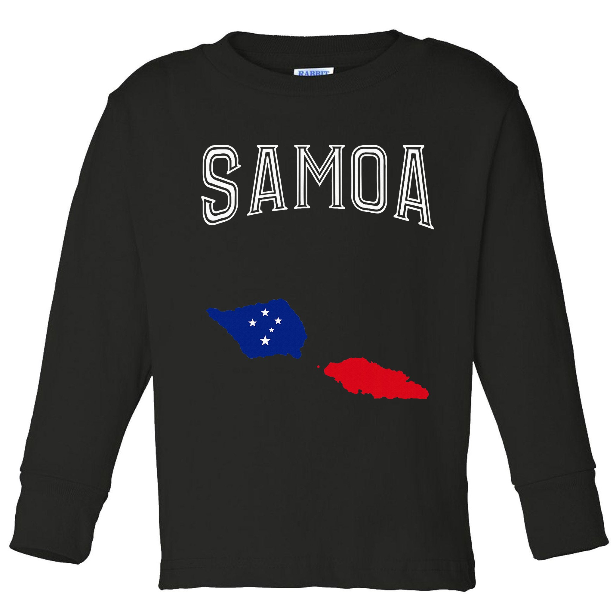 Retro Samoa Flag Vintage Throwback Sport Toddler Long Sleeve Shirt