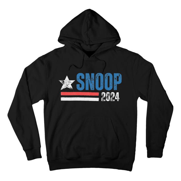 Retro Stripe Funny Snoop Vintage Election 2024 Tall Hoodie